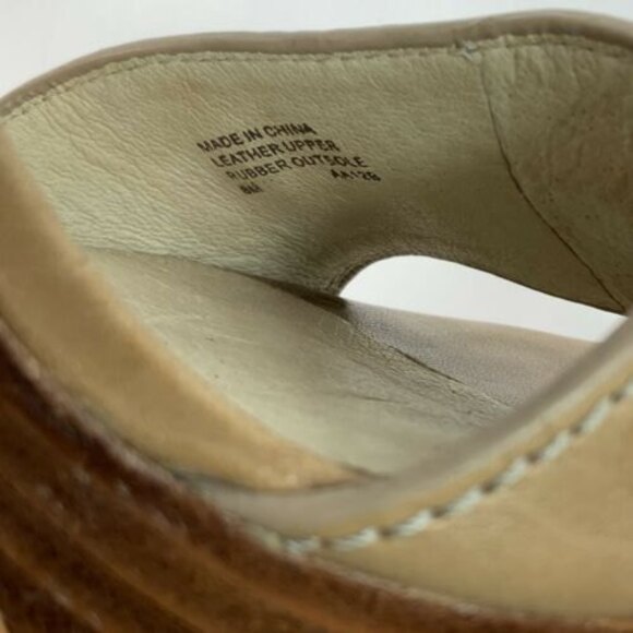 Michael Michael Kors Heels Women Tan Cream Size 8M Open Toe Ankle Strap - Picture 6 of 12